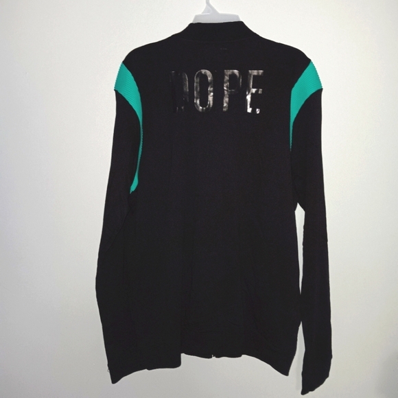 Dope men's black full zipper jacket size XXXL new with tags - Picture 5 of 6